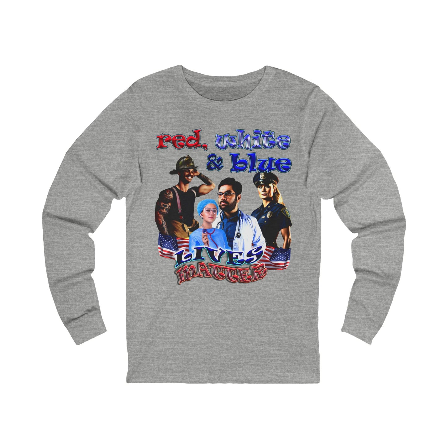 rw&b lives matter - Unisex Jersey Long Sleeve Tee