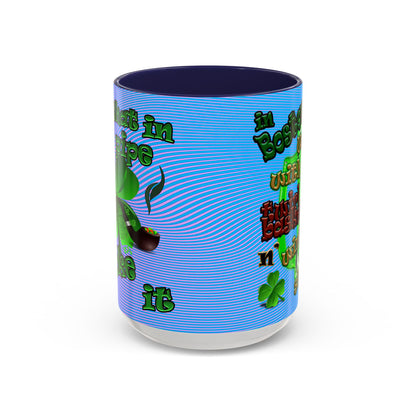 celtics logo - Accent Mug (light blue-purple wave)