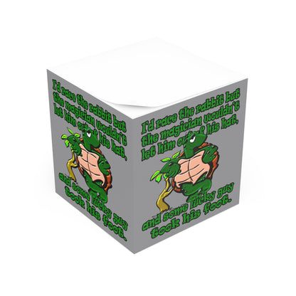 turtle race - note cube (grey)