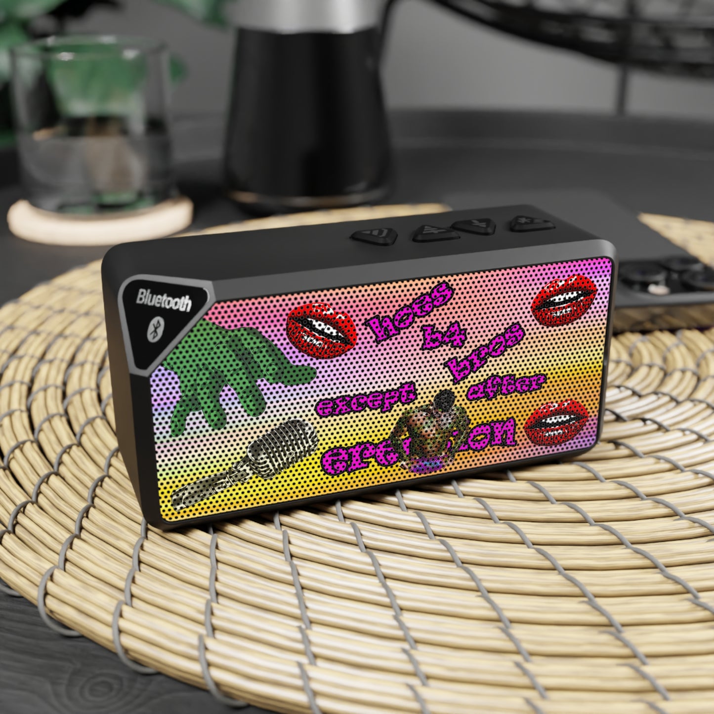 hoes b4 bros - Jabba Bluetooth Speaker (color blur)