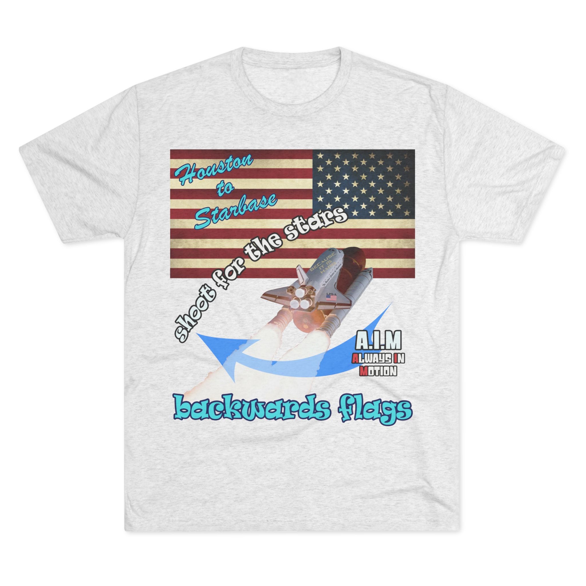 shoot for the stars - Unisex Tri-Blend Crew Tee