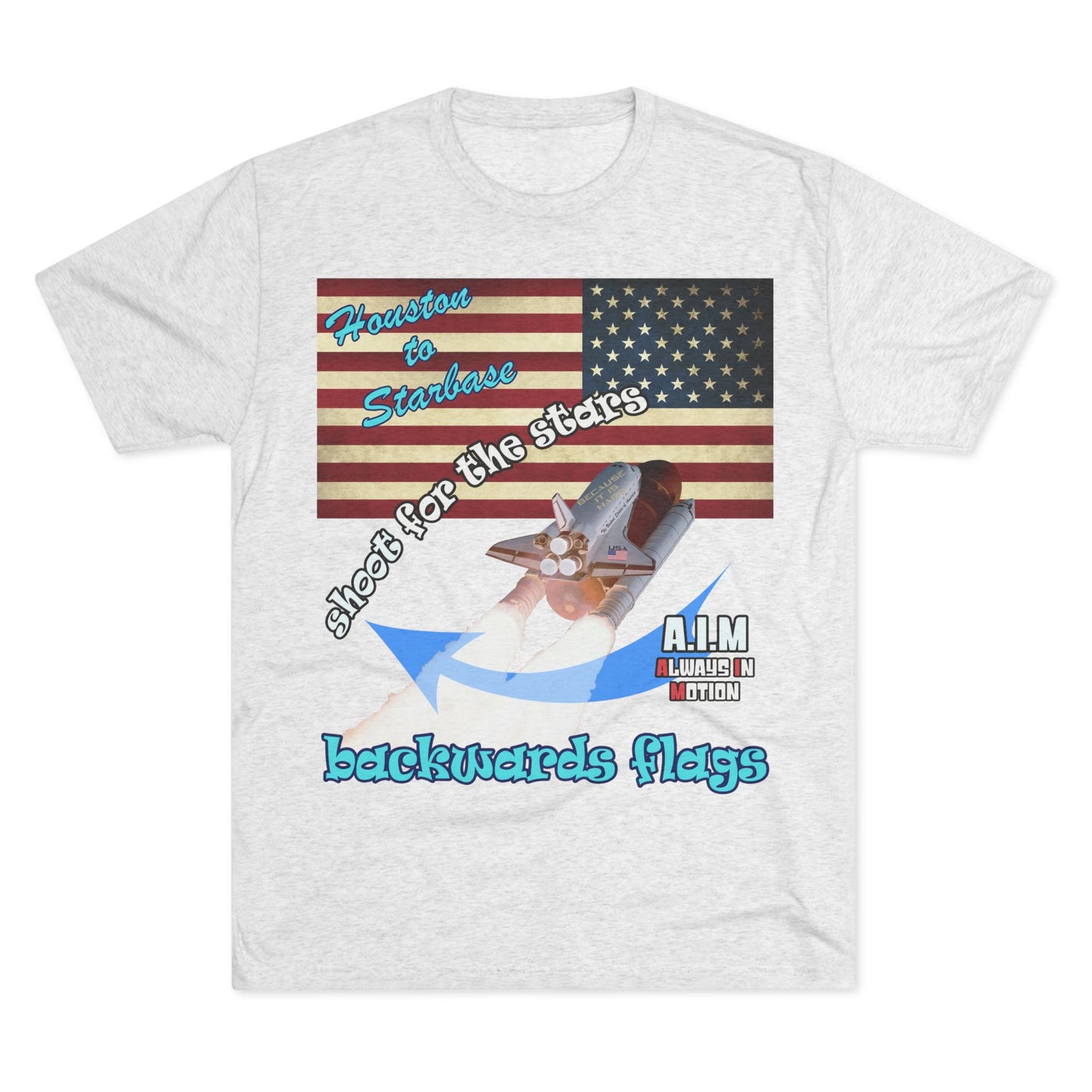 shoot for the stars - Unisex Tri-Blend Crew Tee
