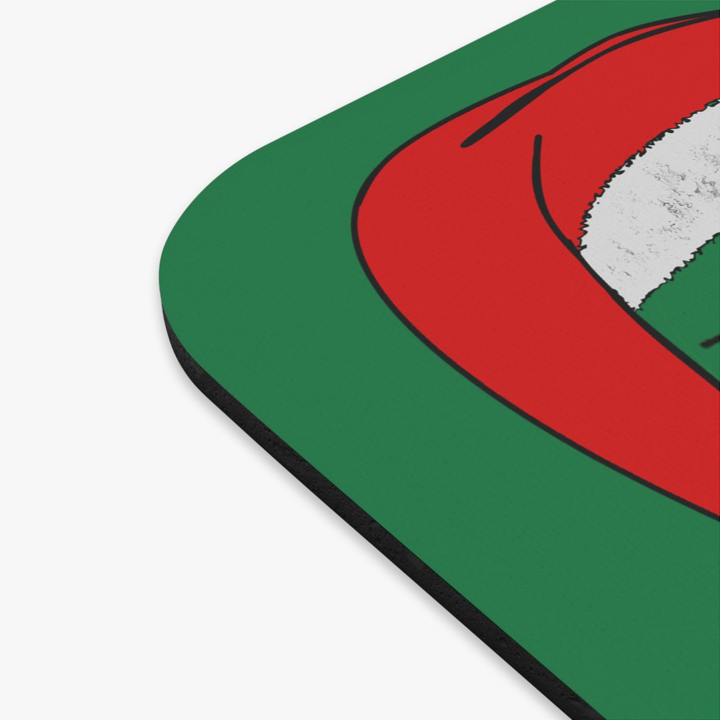 santa's shoes - Mouse Pad (Rectangle) (dark green)