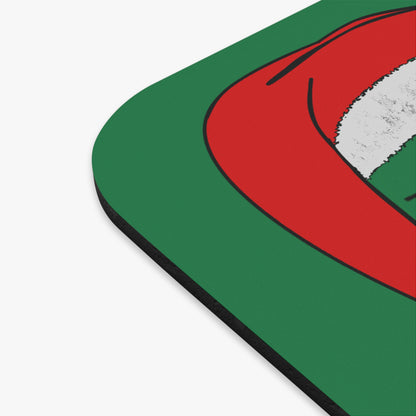 santa's shoes - Mouse Pad (Rectangle) (dark green)