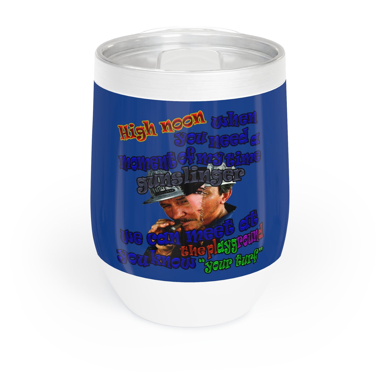 high noon - Chill Wine Tumbler (dark blue)