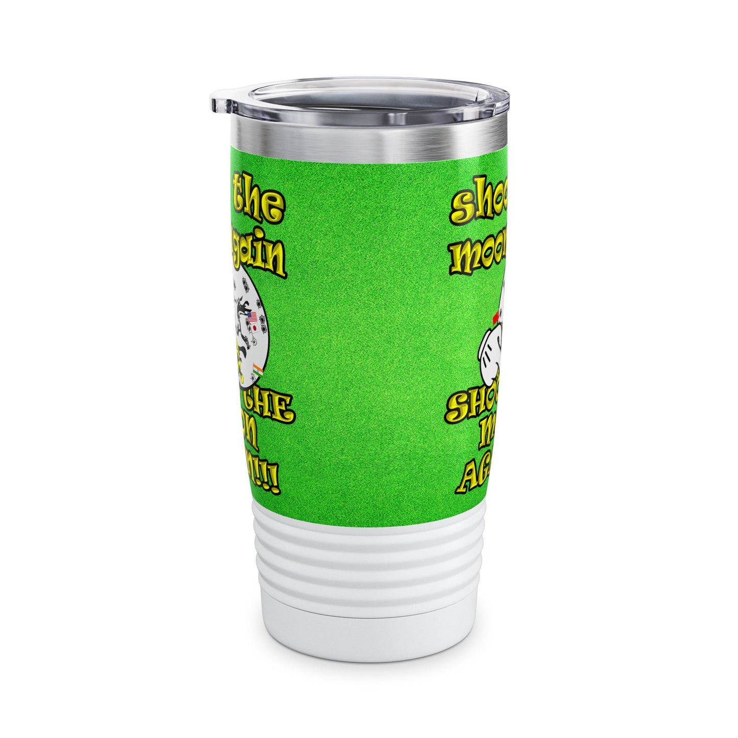 shoot the moon again - Ringneck Tumbler, 20oz (green turf)