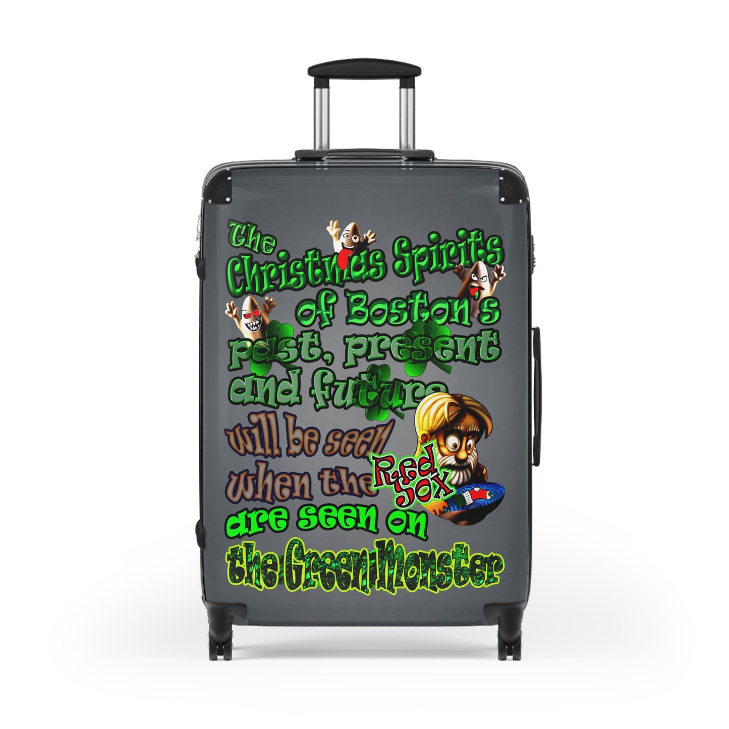 christmas spirits of boston - Suitcase (grey-light grey)
