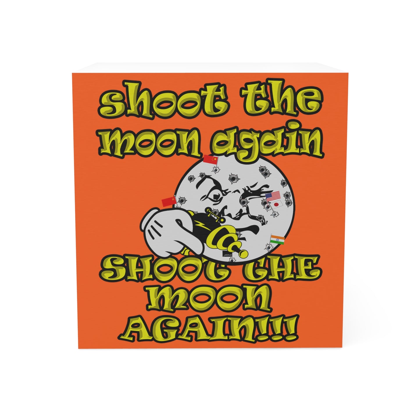 shoot the moon again - note cube (orange)