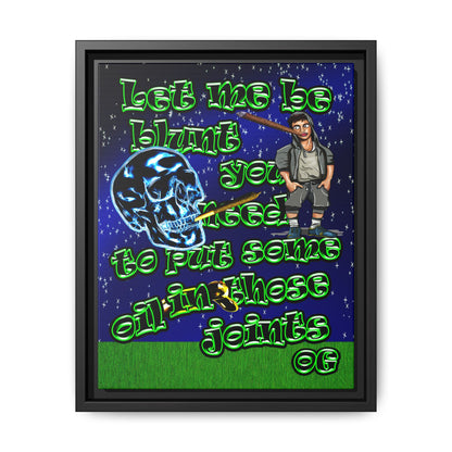og - framed canvas art ('snoops' background)