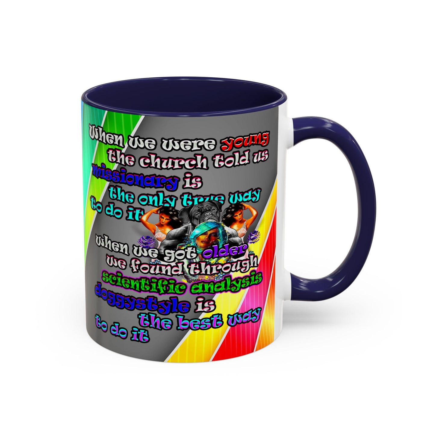 doggystyle - Accent Mug (rainbow split)