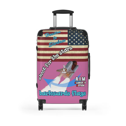 shoot for the stars - Suitcase (light pink)