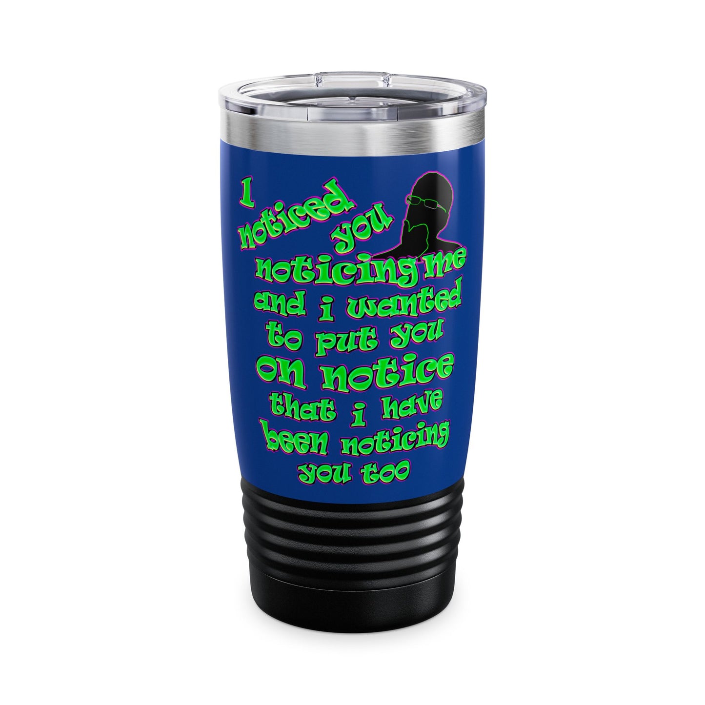 noticed you noticing - Ringneck Tumbler, 20oz (dark blue)