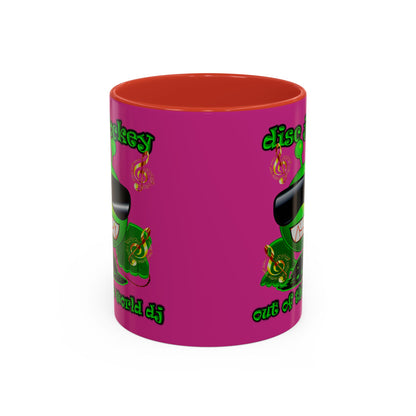 disc jockey - Accent Mug (pink)
