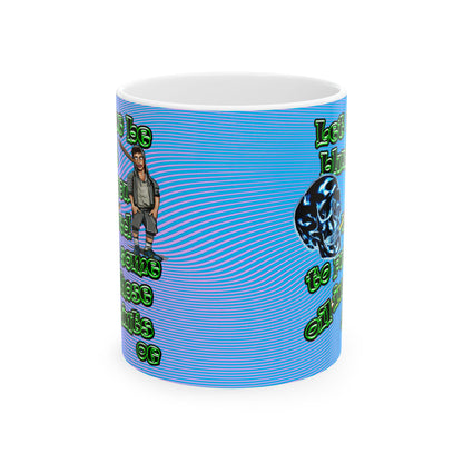 og - White Mug (light blue-purple wave)