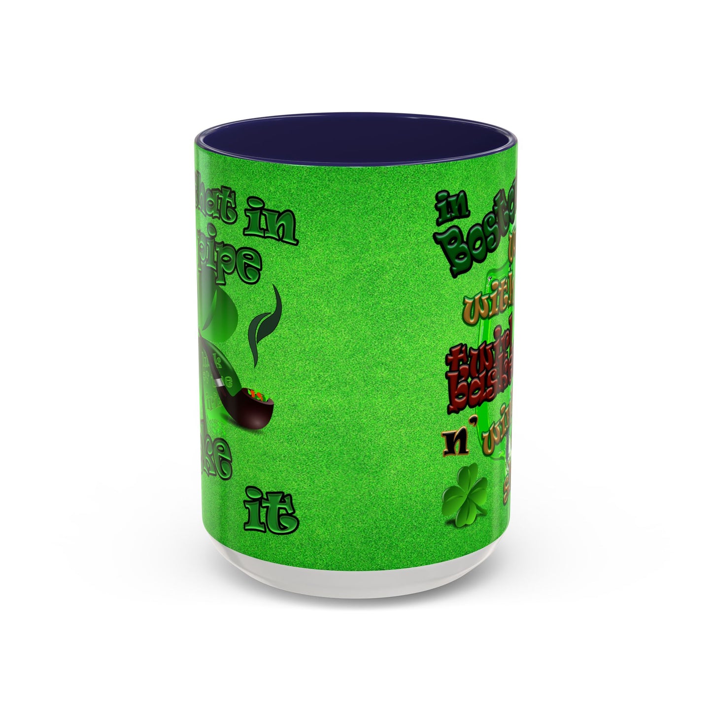 celtics logo - Accent Mug (green turf)