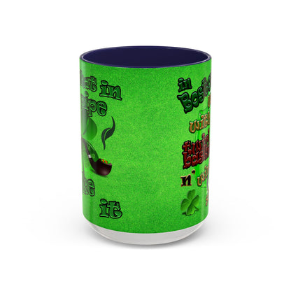 celtics logo - Accent Mug (green turf)