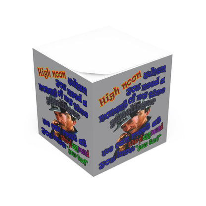 high noon - note cube (grey)