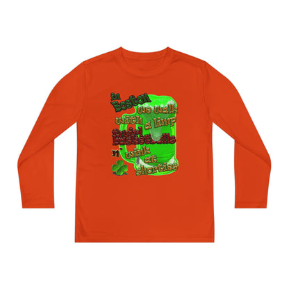 celtics logo - Youth Long Sleeve Competitor Tee