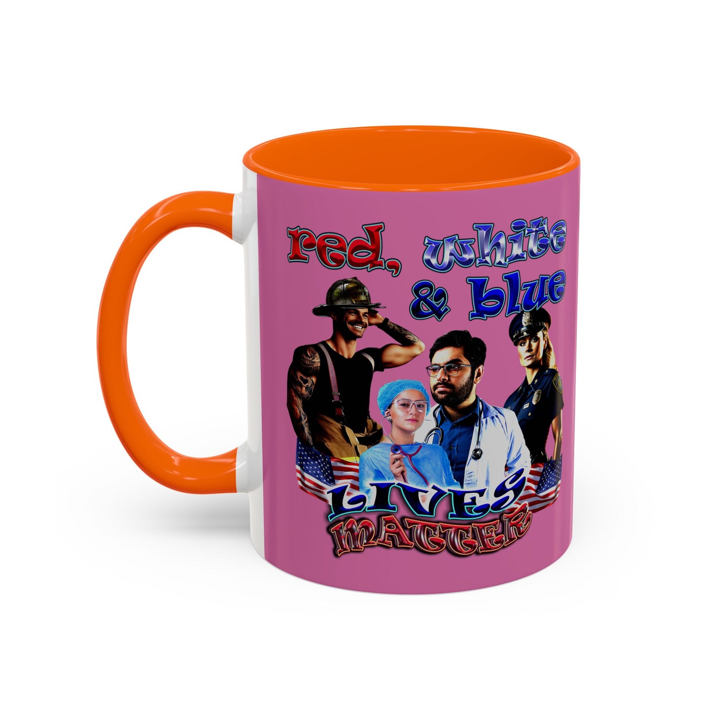 rw&b lives matter - Accent Mug (light pink)