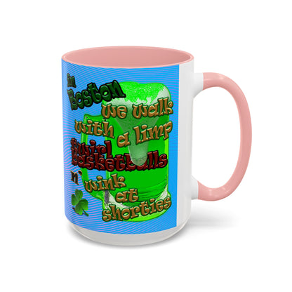 celtics logo - Accent Mug (light blue-purple wave)