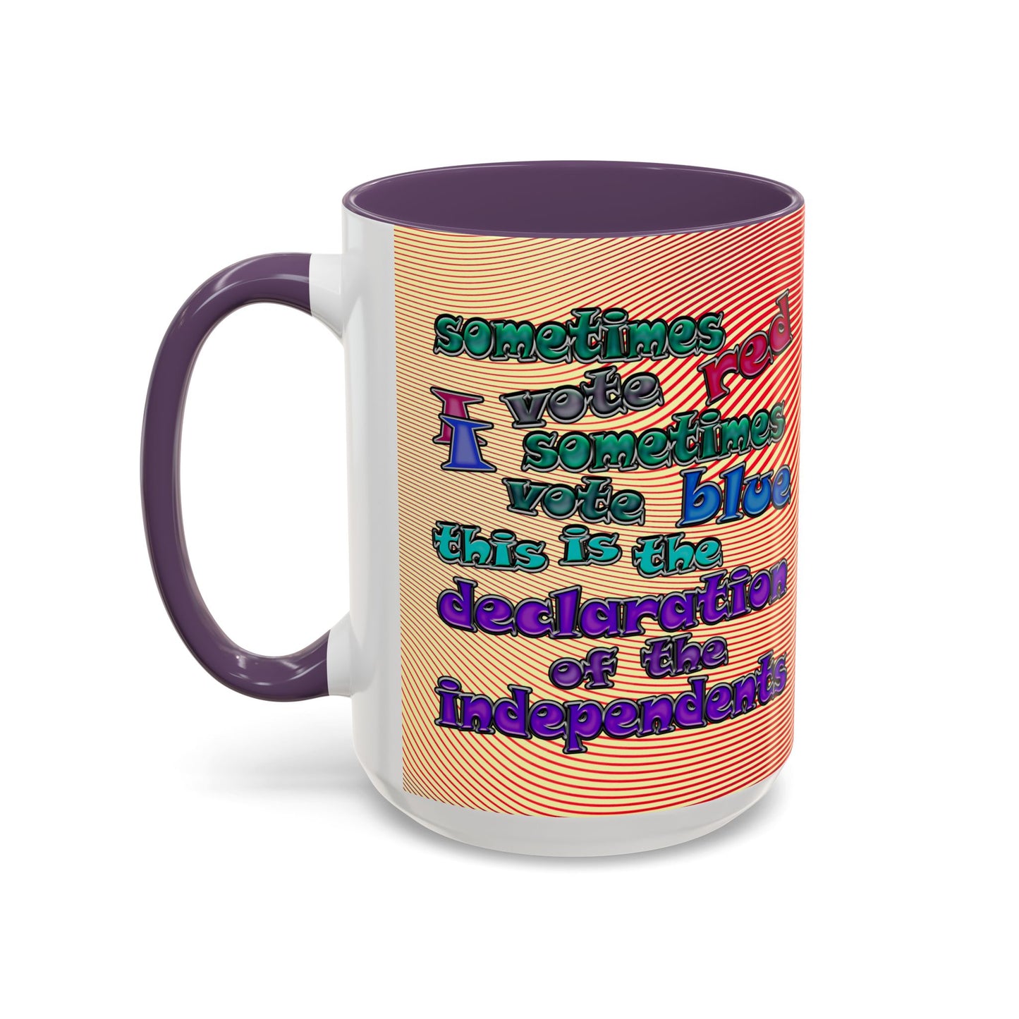 declaration of the independents - Accent Mug (yellow-orange wave)