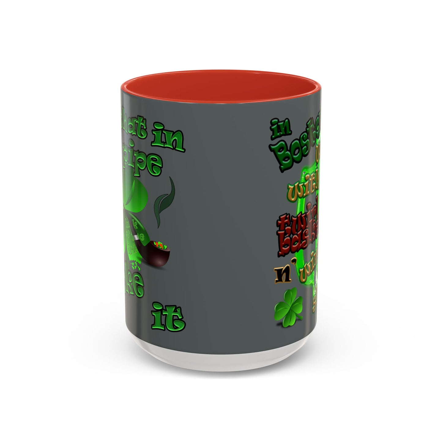 celtics logo - Accent Mug (dark grey)
