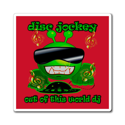 disc jockey - Magnets - (dark red)
