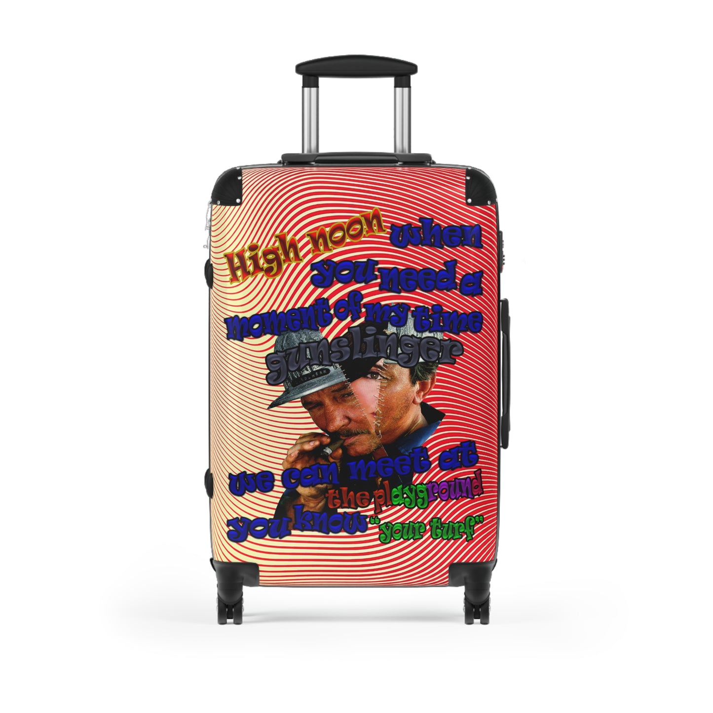 high noon - Suitcase (yellow-orange wave)