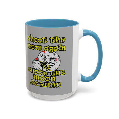 shoot the moon again - Accent Mug (light grey)