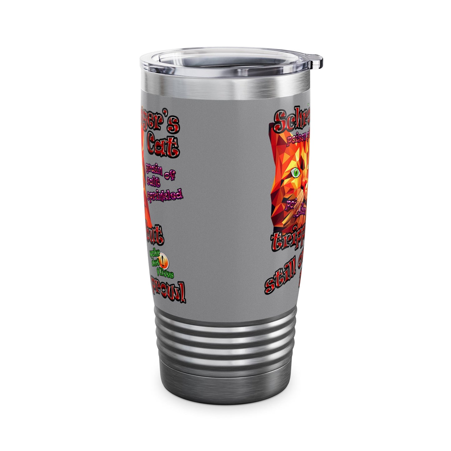 schrodinger's cat - Ringneck Tumbler, 20oz (grey)