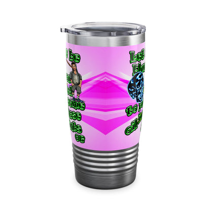 og - Ringneck Tumbler, 20oz (light blue-pink wave)