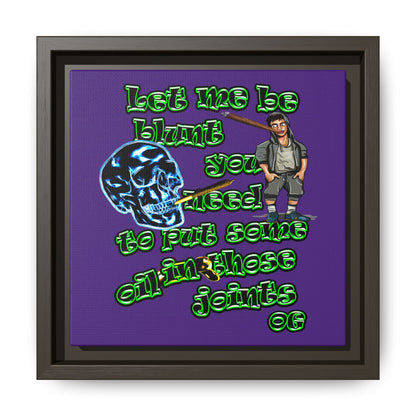 og - framed canvas art (purple)
