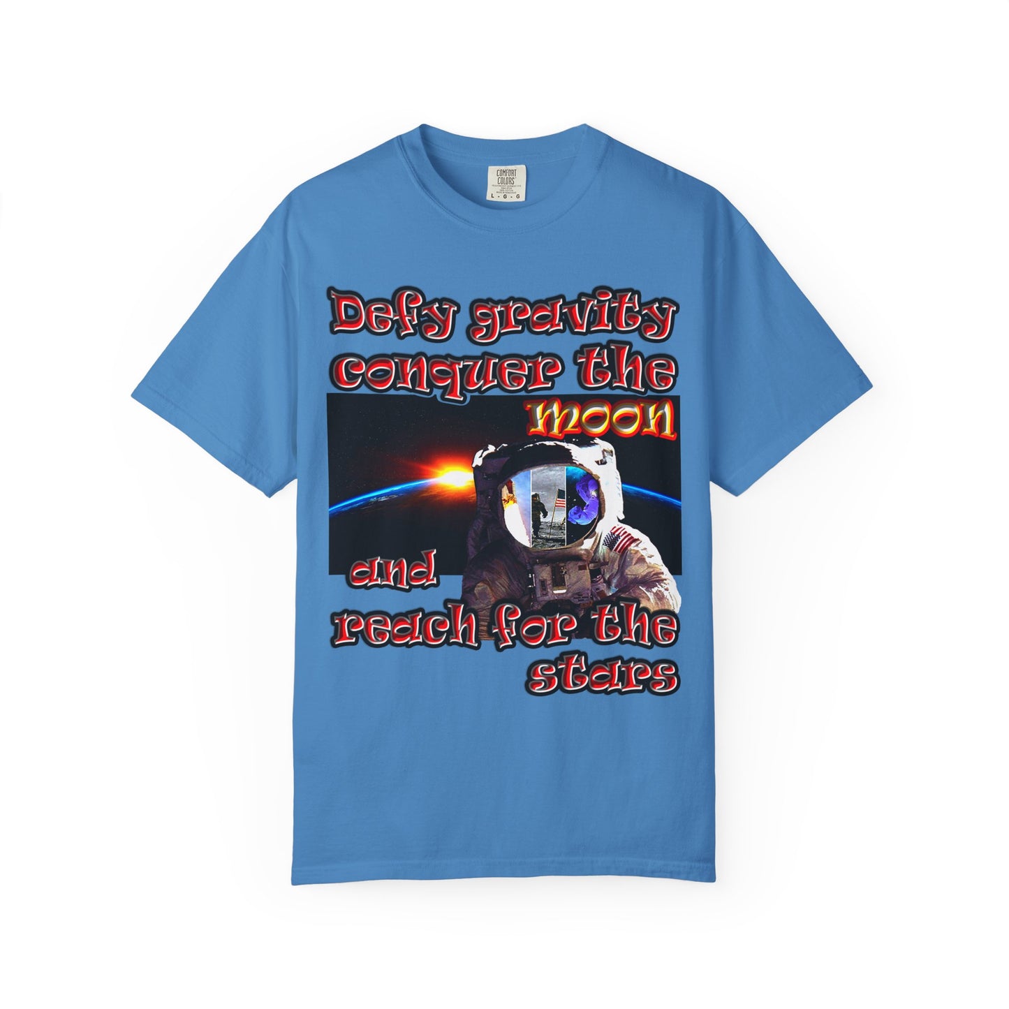 defy conquer reach - Unisex Garment-Dyed T-shirt