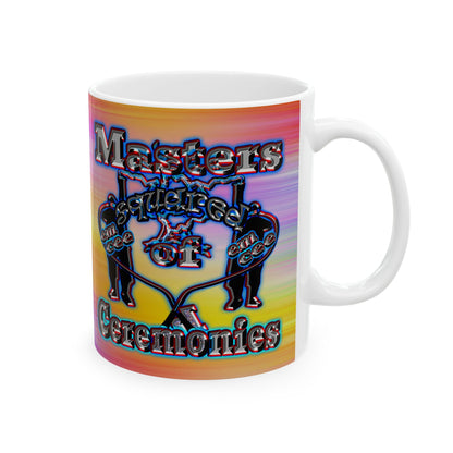 em cee squared - White Mug (color blur)