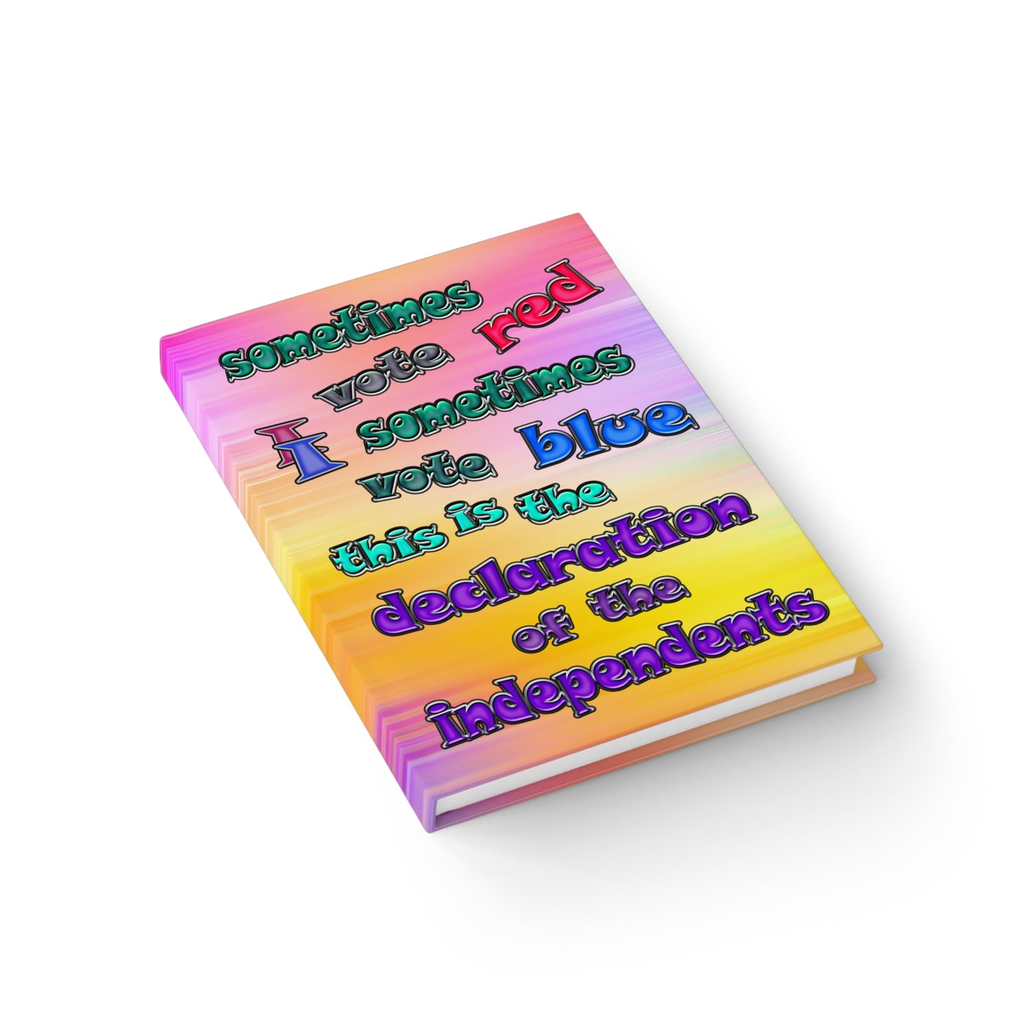 declaration of the independents - journal-lined (color blur)