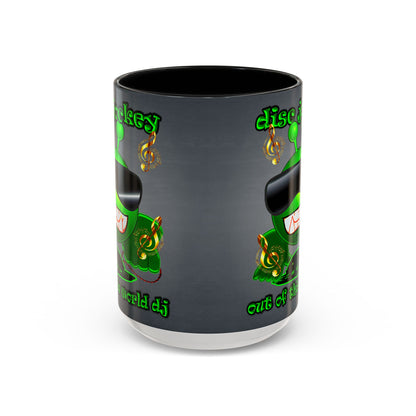 disc jockey - Accent Mug (grey-light grey)
