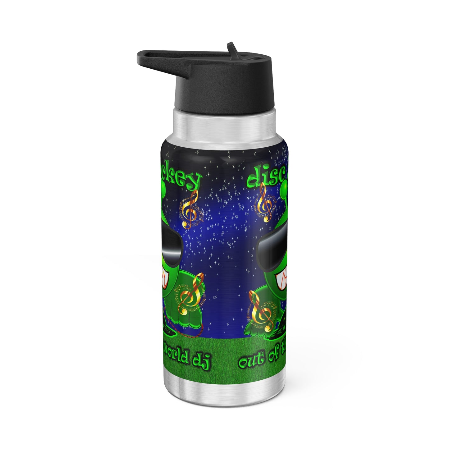 disc jockey - Gator Tumbler, 32oz ('snoops' background)