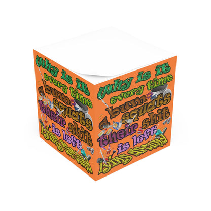 the bum's shit - note cube (crusta)