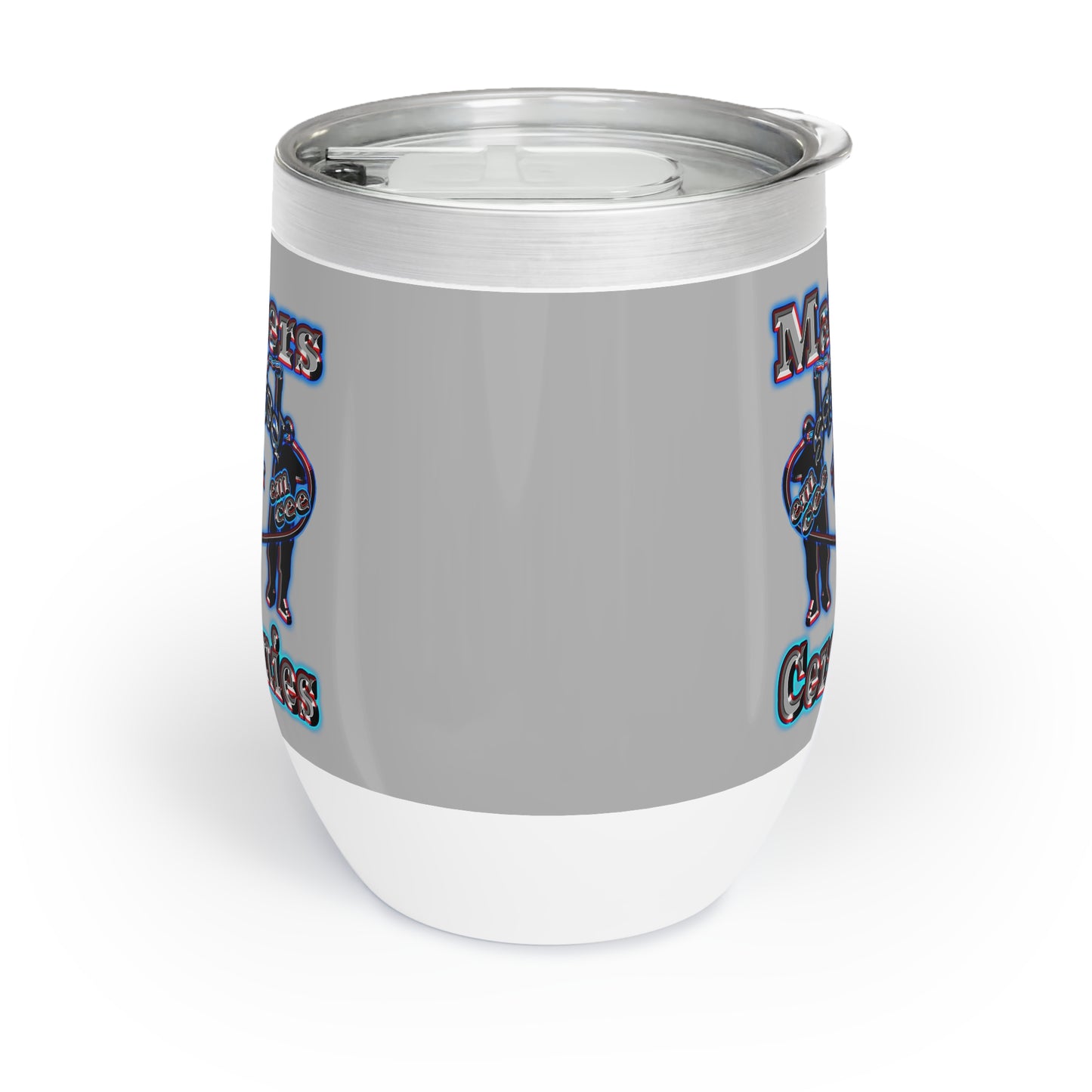 em cee squared - Chill Wine Tumbler (light grey)
