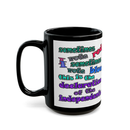 declaration of the independents - Black Mug (white)