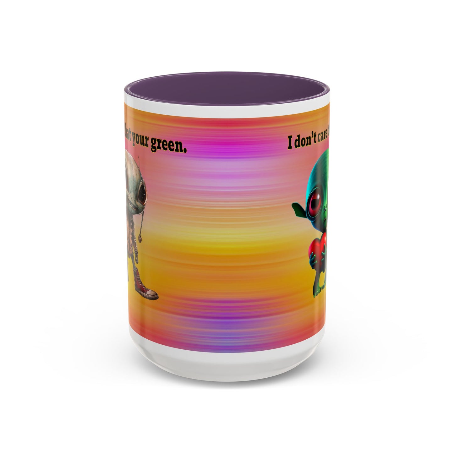 I don't care that your grey - Accent Mug (color blur)