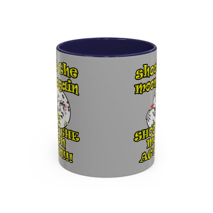 shoot the moon again - Accent Mug (light grey)
