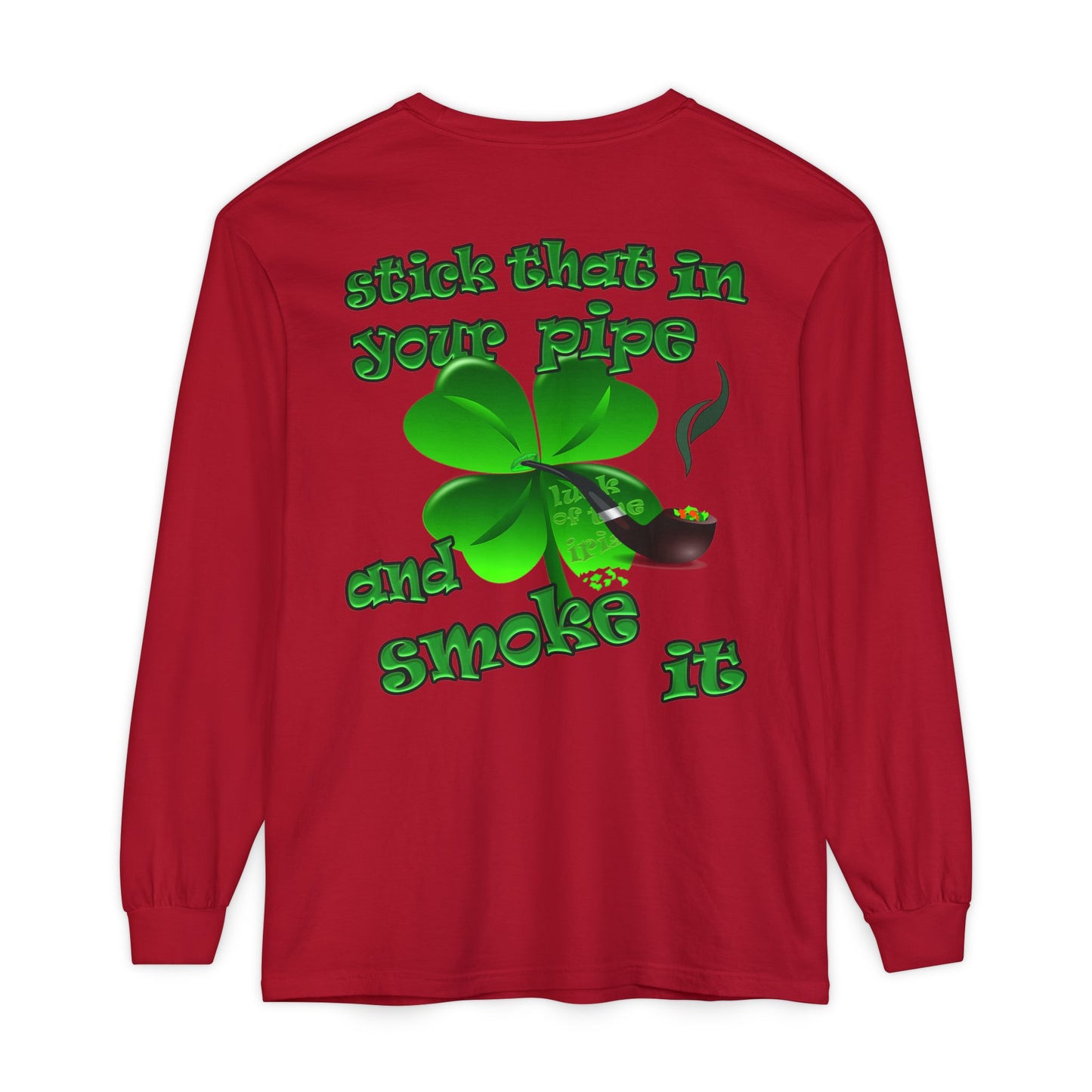 celtics logo - Unisex Garment-dyed Long Sleeve T-Shirt