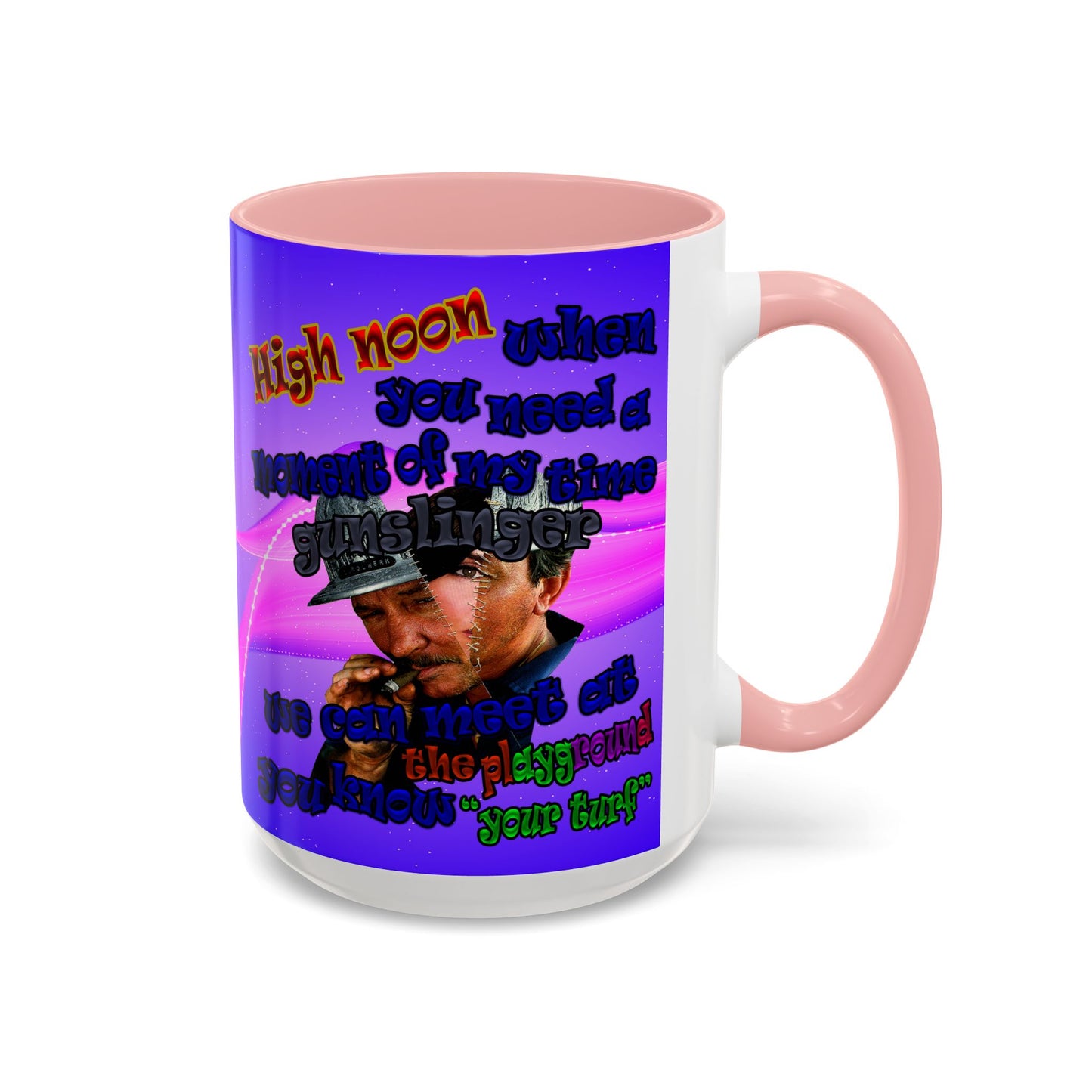high noon - Accent Mug (purple-pink wave)