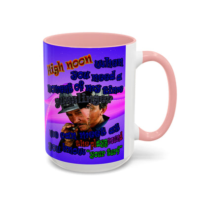 high noon - Accent Mug (purple-pink wave)