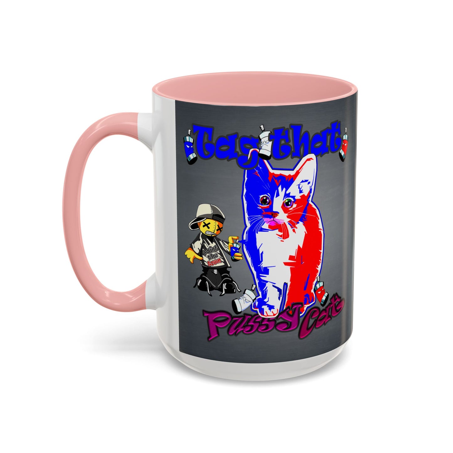 tag that - Accent Mug (grey-light grey)
