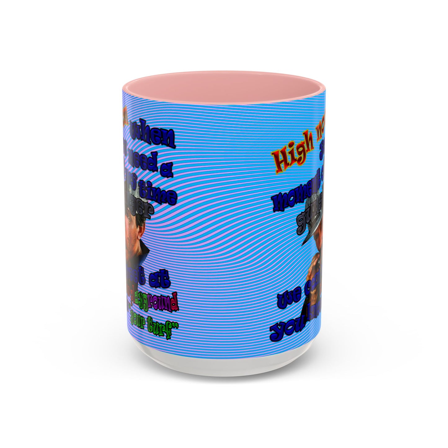 high noon - Accent Mug (light blue-purple wave)