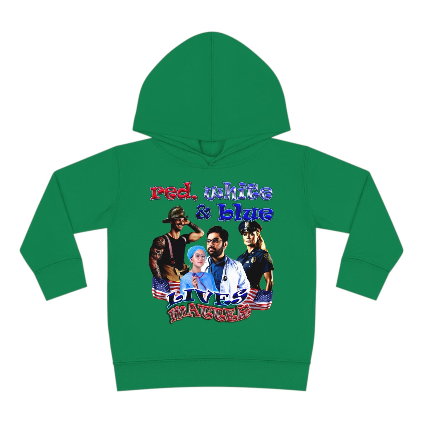 rw&b lives matter - Toddler Pullover Fleece Hoodie