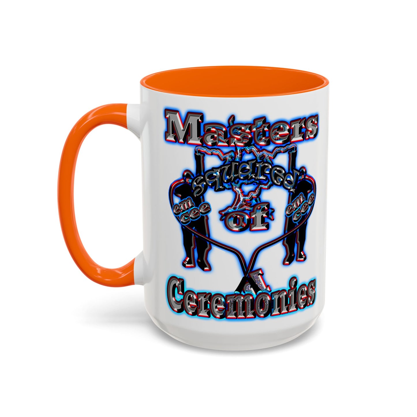 em cee squared - Accent Mug (white)