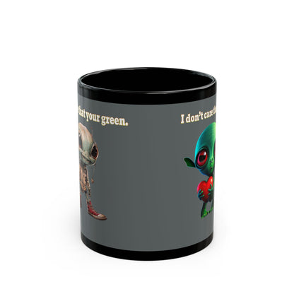 I don't care that your grey - Black Mug (dark grey)